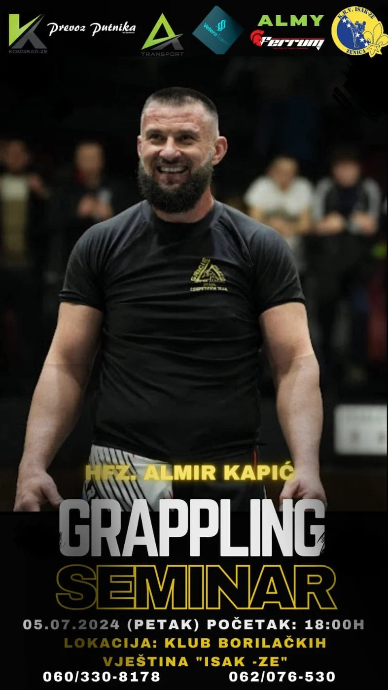 Poster grappling seminara sa Almirom Kapićem