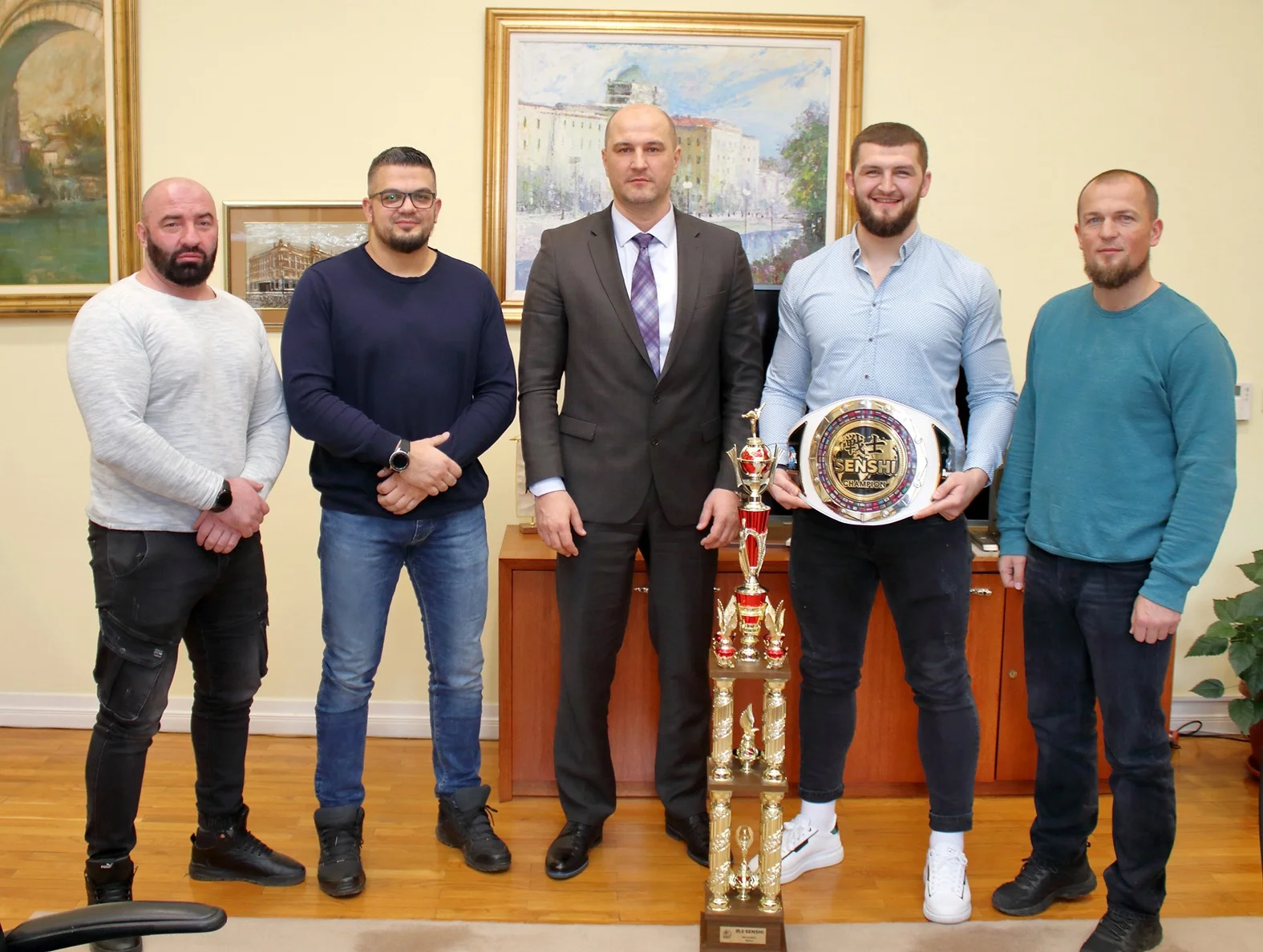 Mirza Pjanić sa timom i Ahmedom Krnjićem